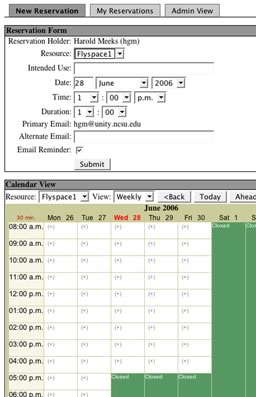 Figure 1. Room Scheduling Puts Students in Charge