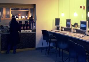 Figure 2. Cybercafé with Shop and WebStations